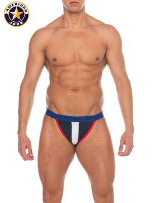 AMERICAN JOCK 8219 Men's Phys Ed Jockstrap - Navy