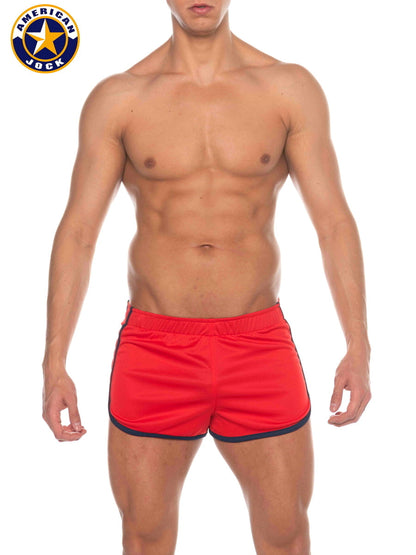 AMERICAN JOCK 8211 Herren Phys Ed Sportshorts - Rot