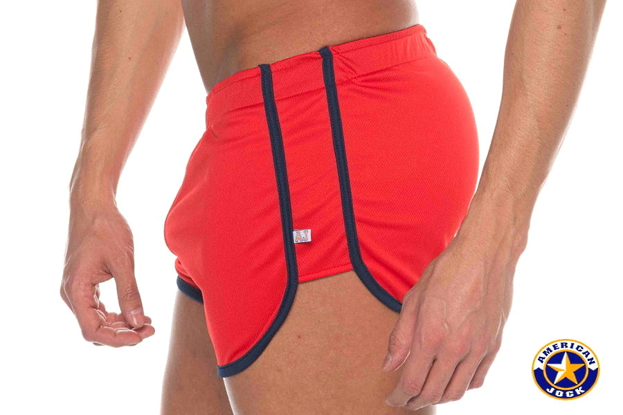 AMERICAN JOCK 8211 Herren Phys Ed Sportshorts - Rot
