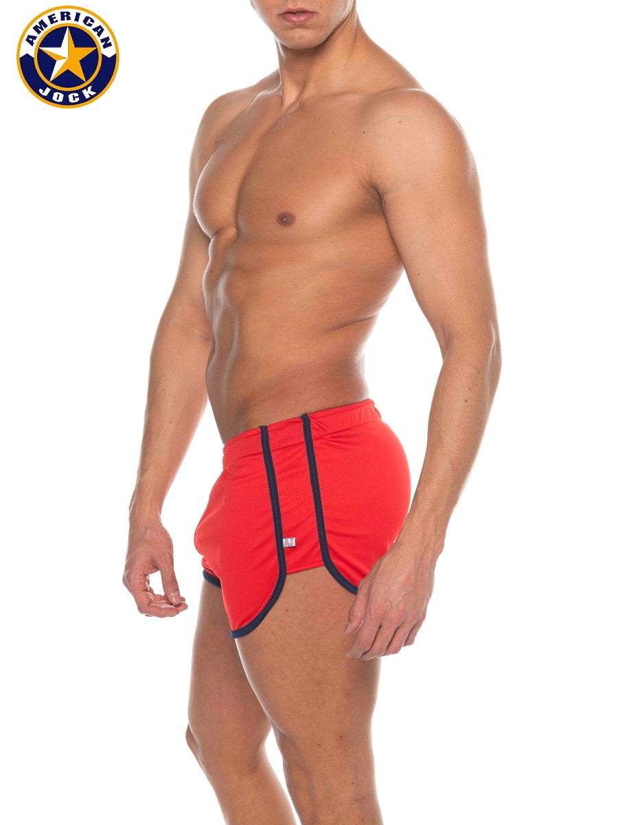 AMERICAN JOCK 8211 Herren Phys Ed Sportshorts - Rot