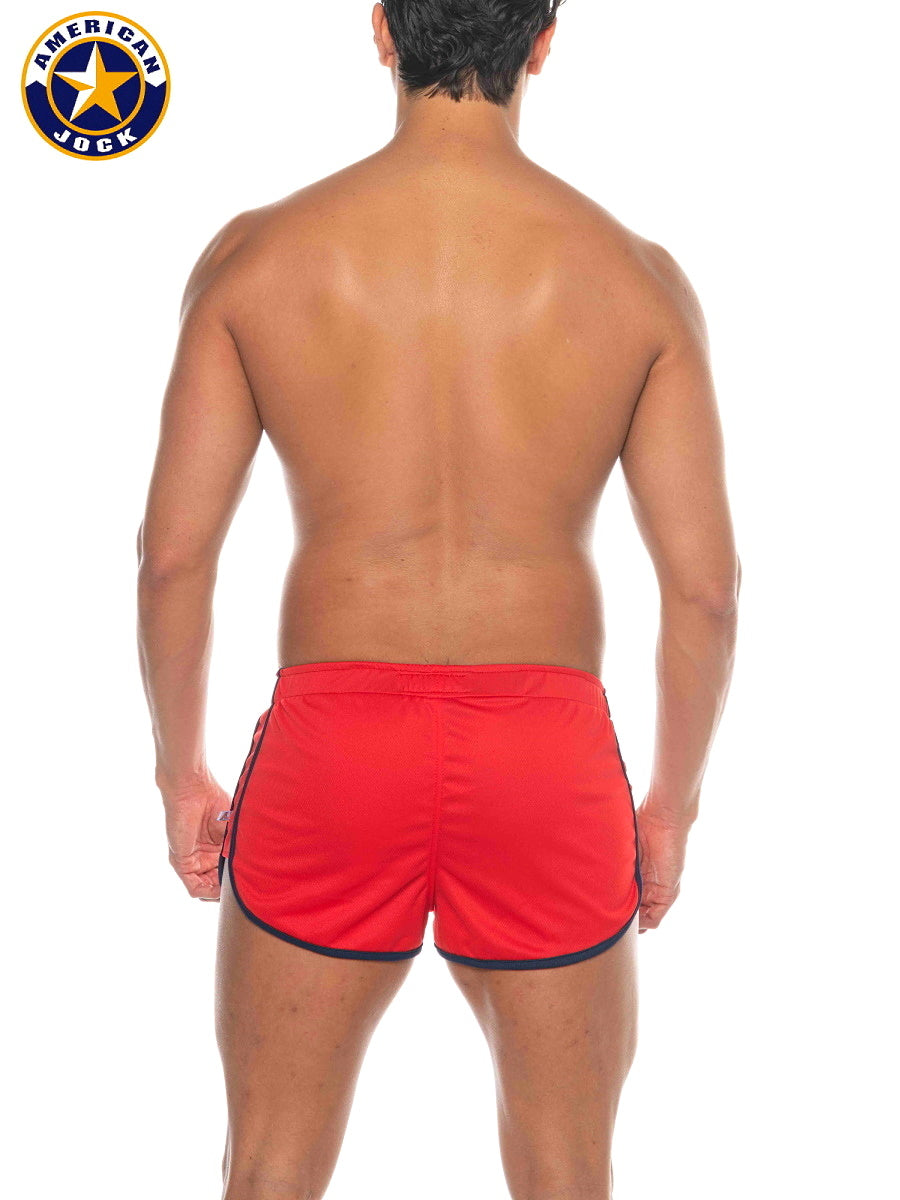 AMERICAN JOCK 8211 Herren Phys Ed Sportshorts - Rot