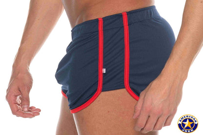 AMERICAN JOCK 8211 Men's Phys Ed Track Short - Navy