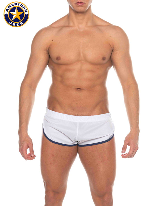 AMERICAN JOCK 8206 Herren Phys Ed Cool Down Short - Weiß