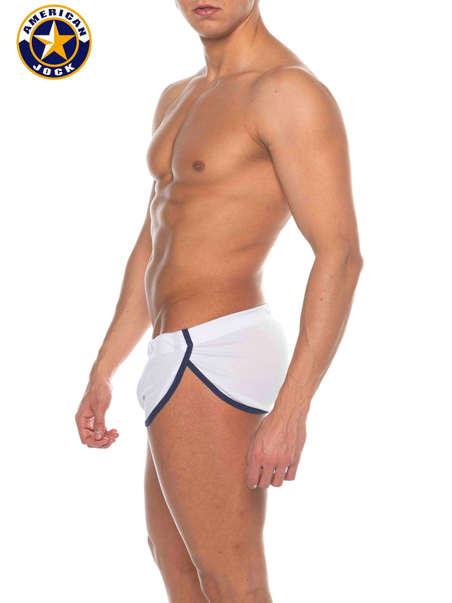 AMERICAN JOCK 8206 Herren Phys Ed Cool Down Short - Weiß