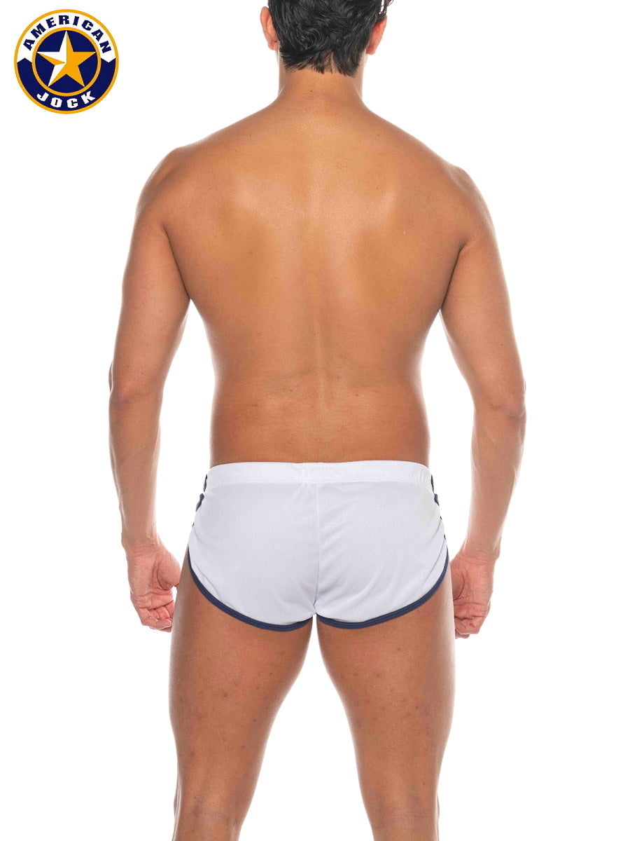 AMERICAN JOCK 8206 Herren Phys Ed Cool Down Short - Weiß