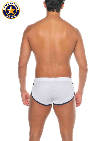 AMERICAN JOCK 8206 Herren Phys Ed Cool Down Short - Weiß
