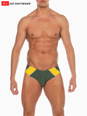 Go Softwear 4513 Men's Majorca Bikini Swim - Olive