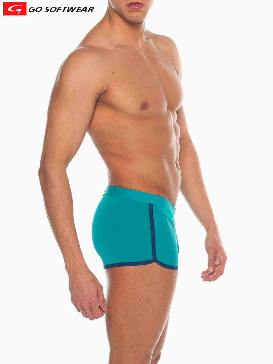 Go Softwear 4541 Men's Seychelles Sq-Cut Swim - Teal