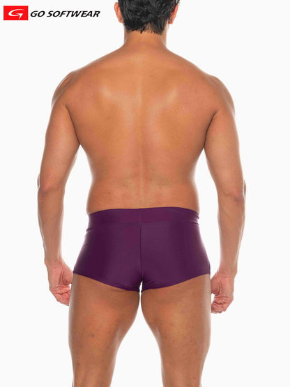 Go Softwear 4547 Men's Zanzibar Square-Cut Swim - Plum