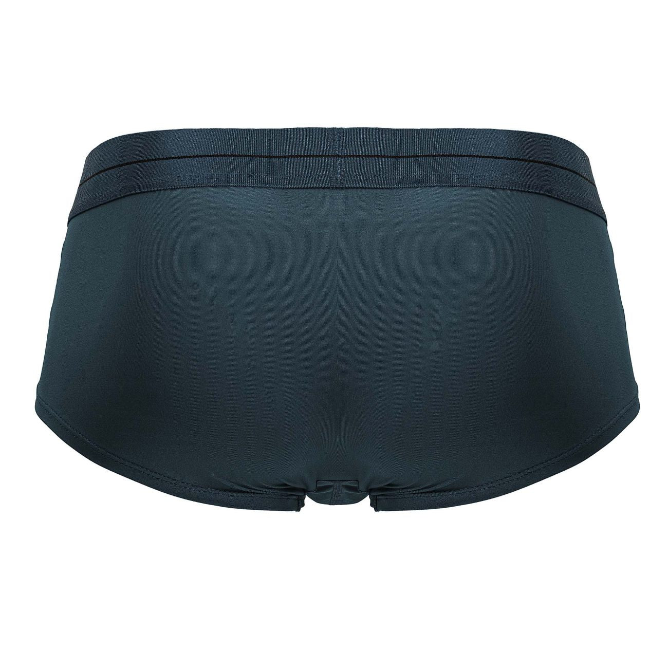 Black hawaI 41961 microfiber briefs in green with smooth stretchy fabric and elastic waistband