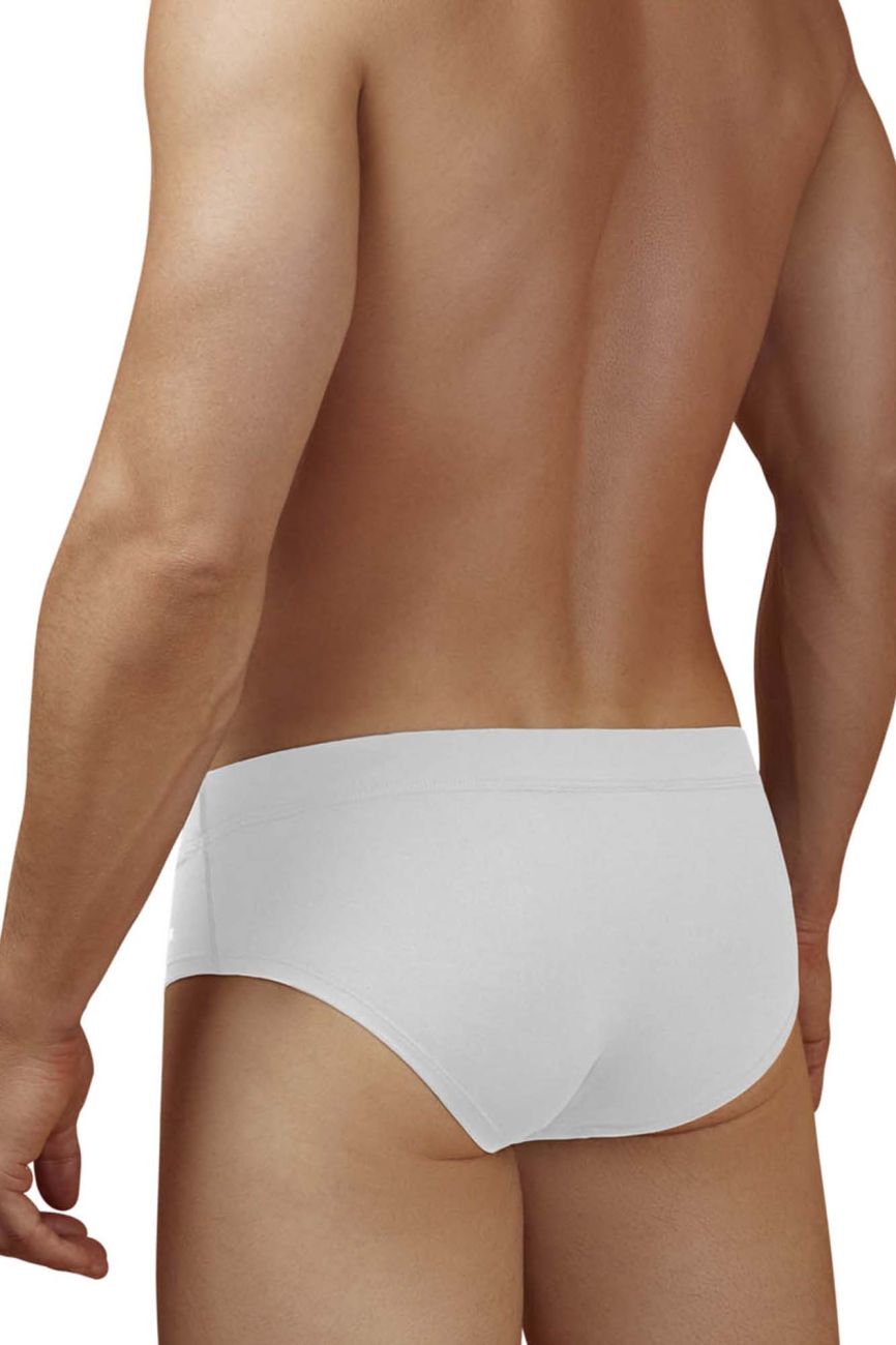 White hawaI 42241 microfiber briefs with a smooth, form-fitting design for comfortable daily wear