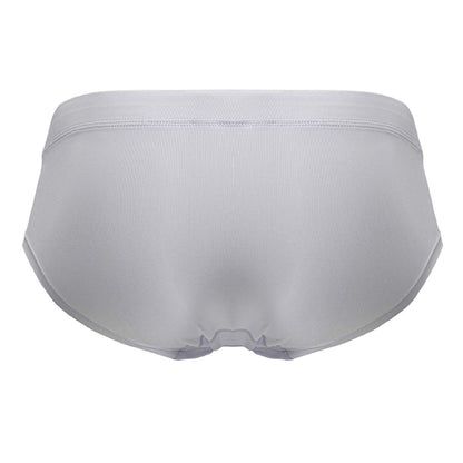 A sleek white hawaI 42241 microfiber brief with smooth fabric finish and subtle waistband stitching