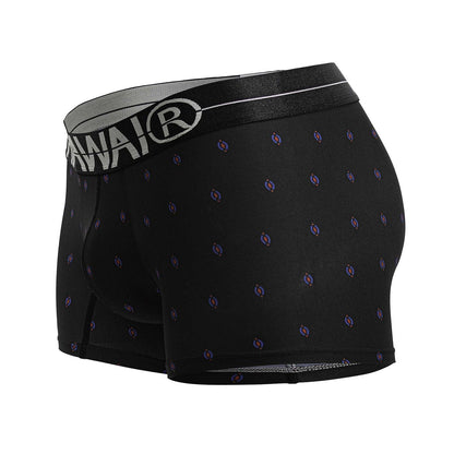 HAWAI 42520 Bedruckte Mikrofaser-Badehose, Farbe Schwarz