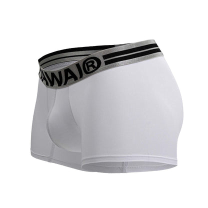 HAWAI 41977 Mikrofaser-Badehose, Farbe Weiß-01