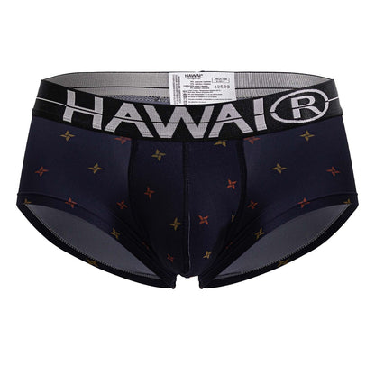 HAWAI 42530 Bedruckter Mikrofaser-Slip, Farbe Blau