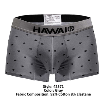 HAWAI 42571 Badehose aus Baumwollmischgewebe, Farbe Grau