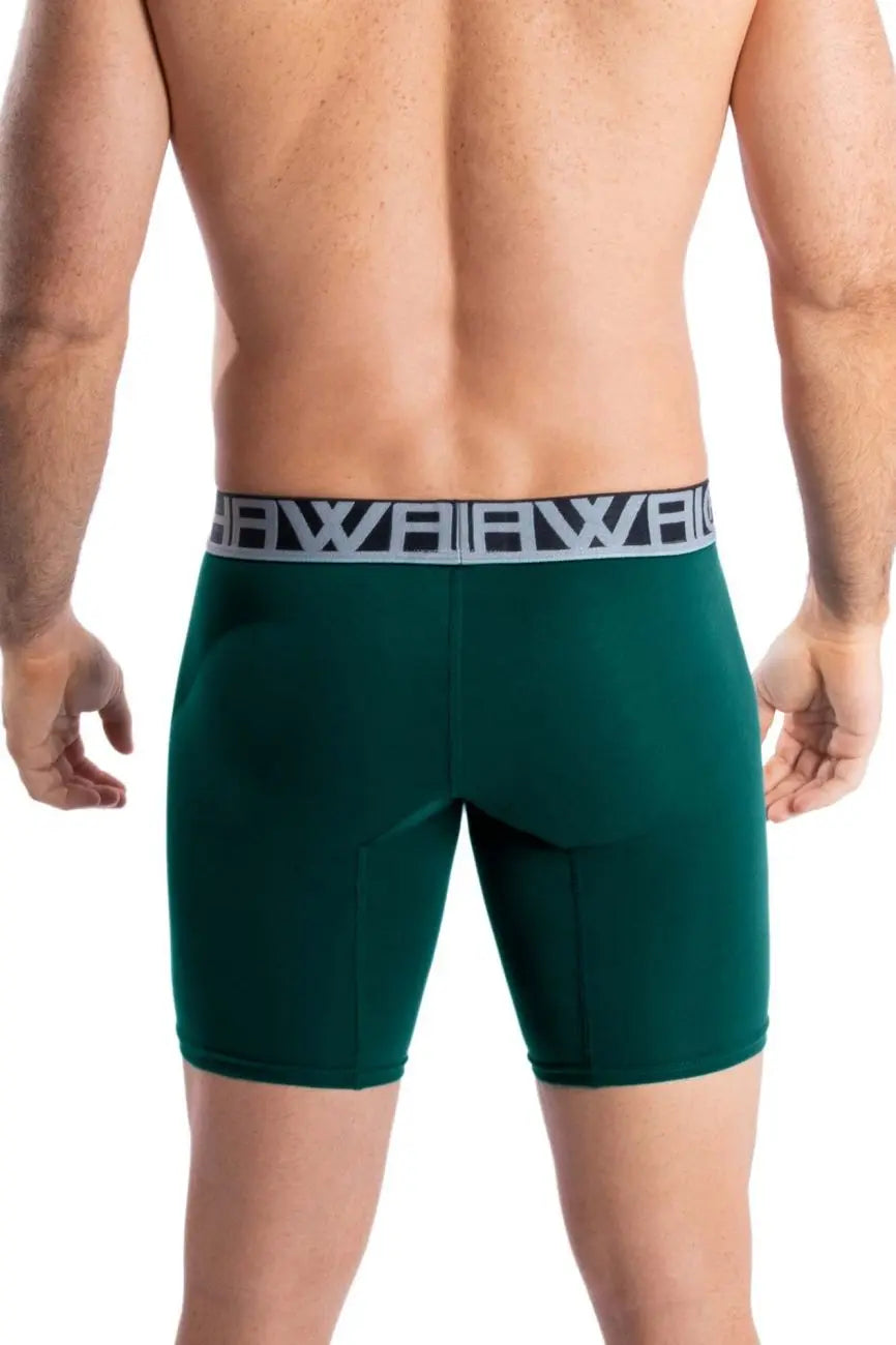 Caleçon de sport uni pour homme HAWAIR 41903 couleur vert