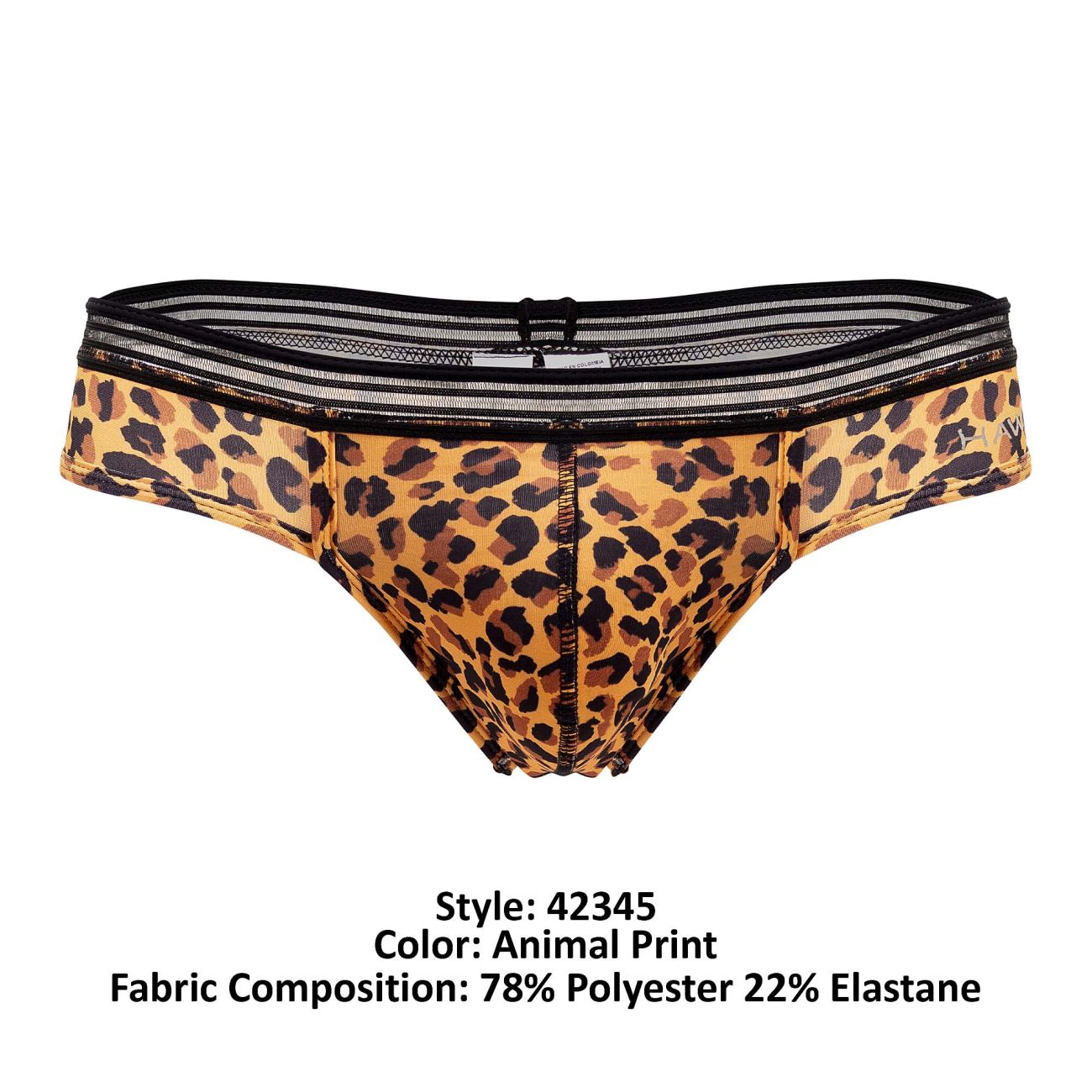 HAWAI 42345 Mikrofaser-Strings Farbe Animal Print