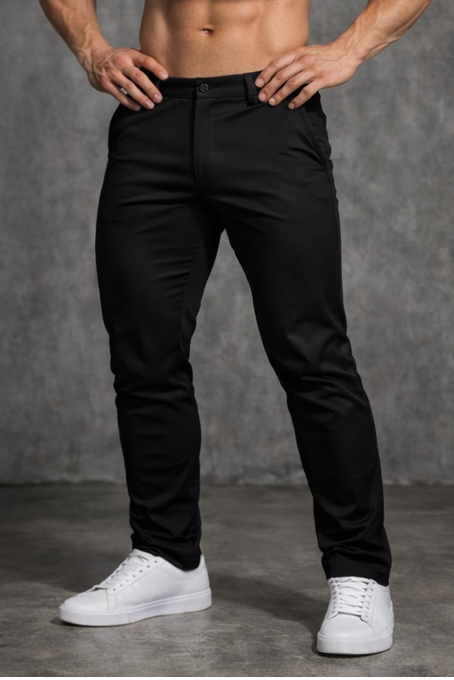 Jed North Men's Hybrid Athletic Pants - Black
