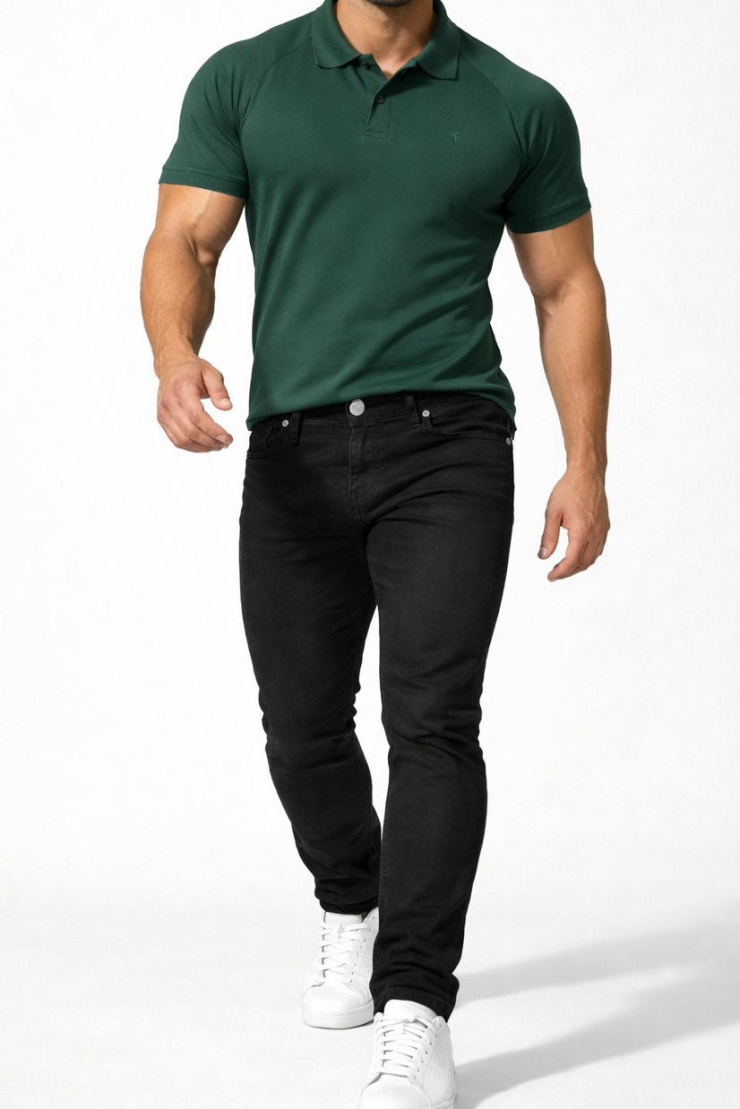 Jed North Men's Men's Fitted Stretchy Pants - Black