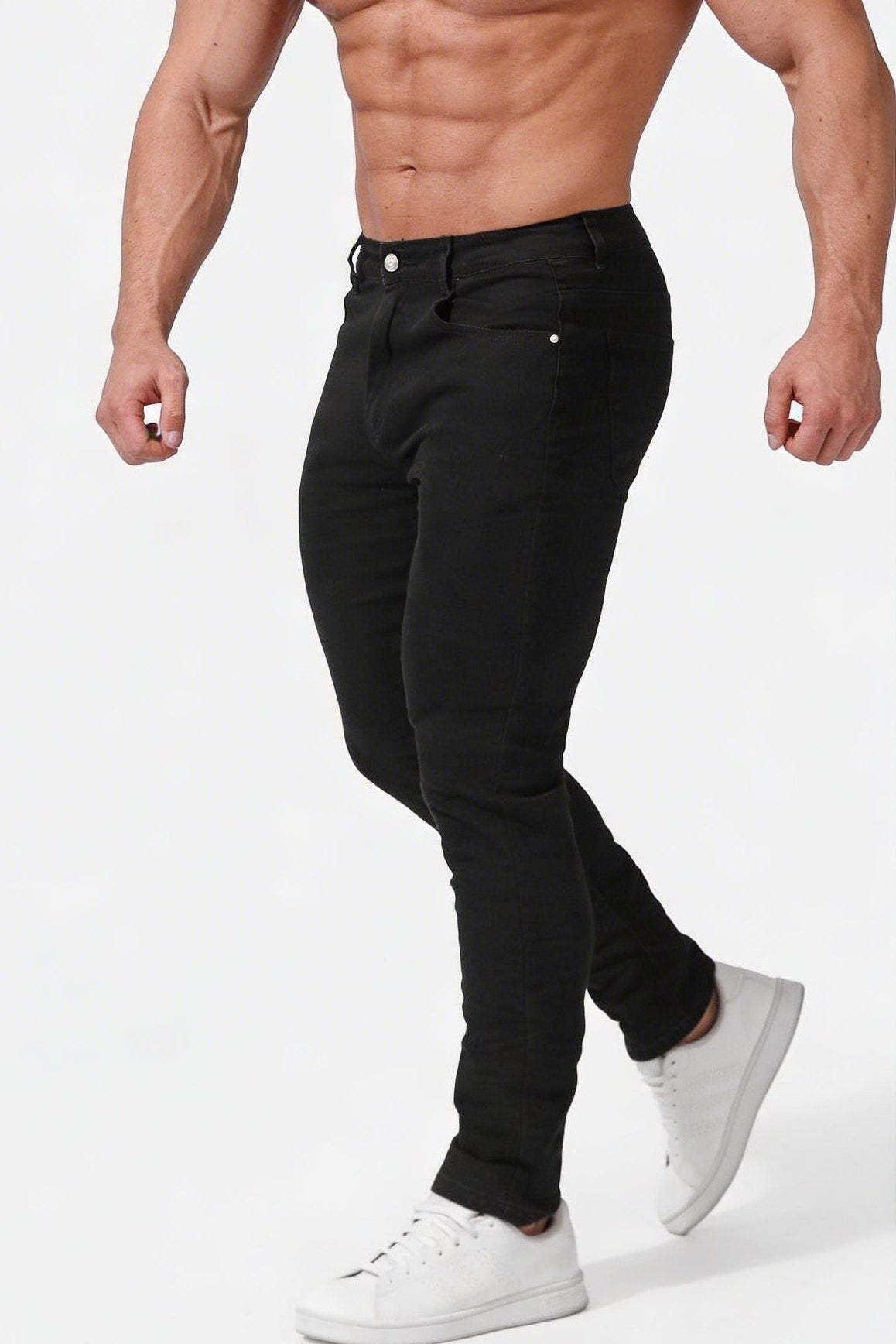 Jed North Men's Men's Fitted Stretchy Pants - Black