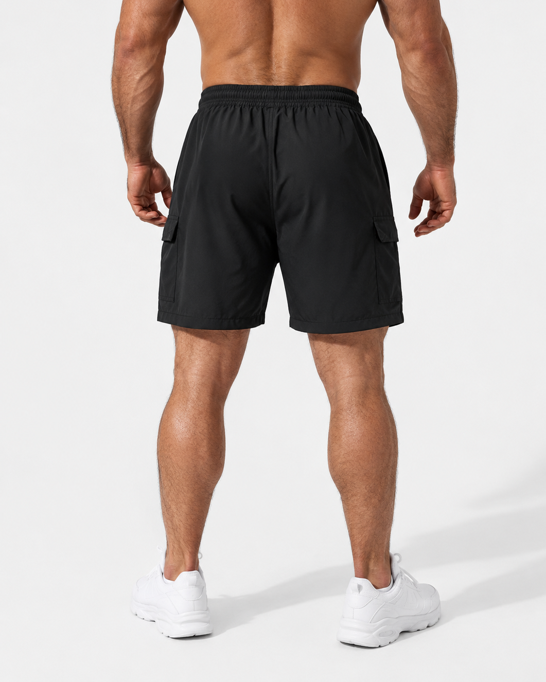 Jed North Men's Trek 4.5" Cargo Shorts - Black