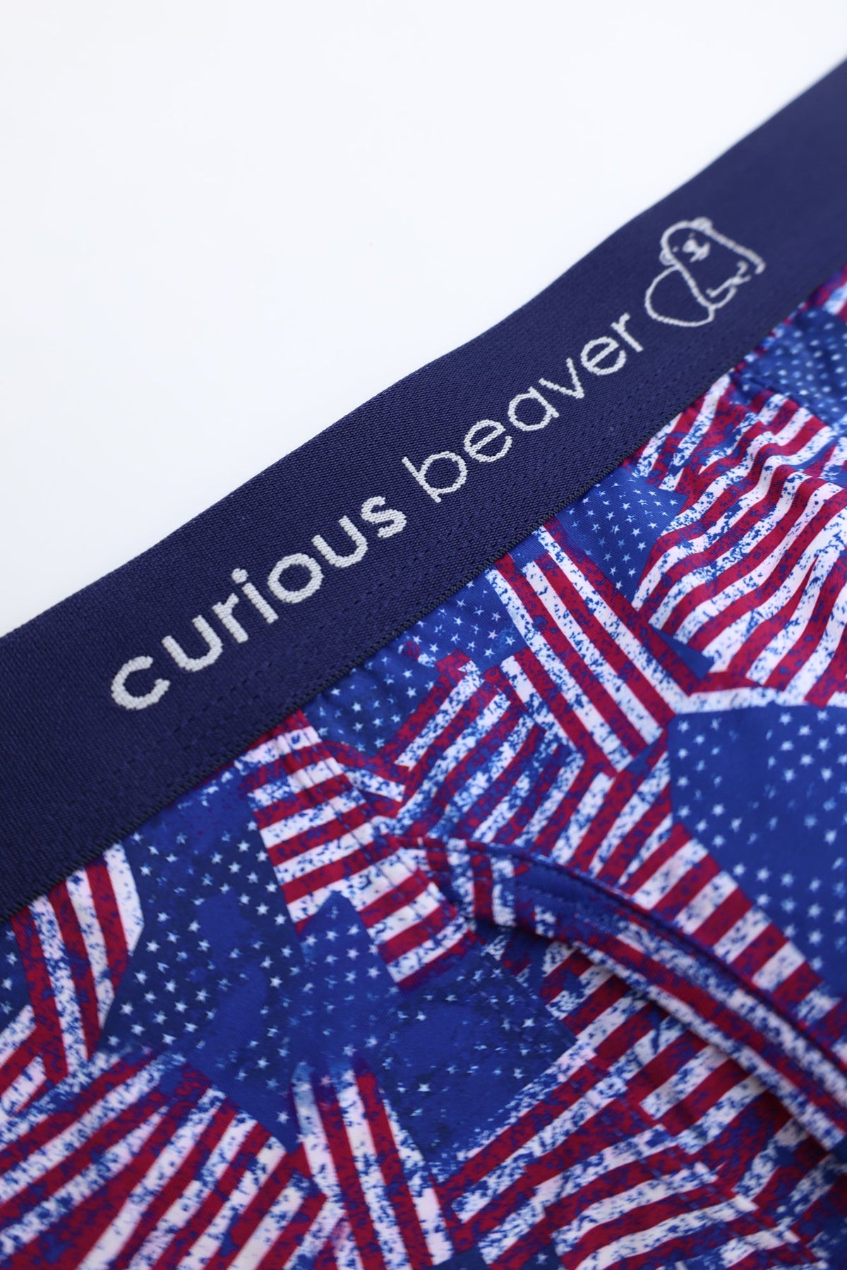Curious Beaver Men's Boxer Briefs - USA Flag