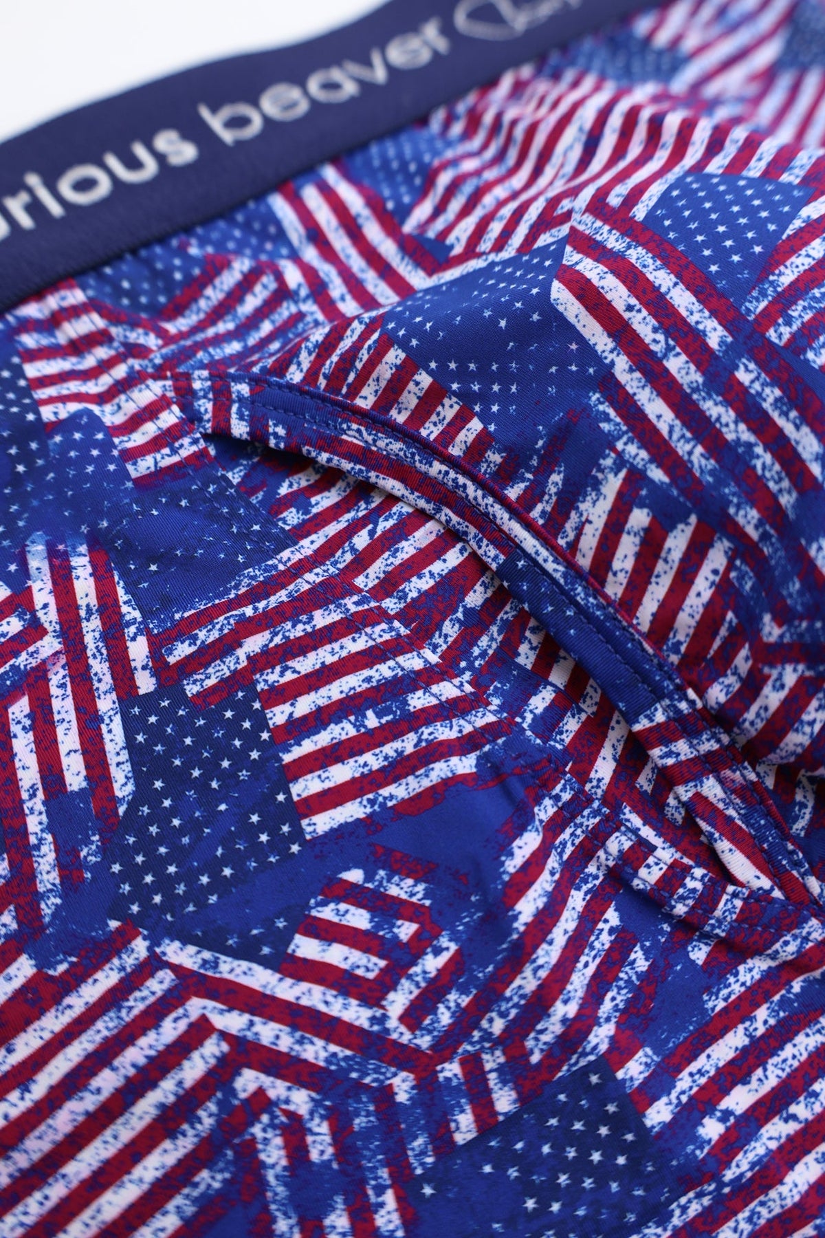Curious Beaver Men's Boxer Briefs - USA Flag