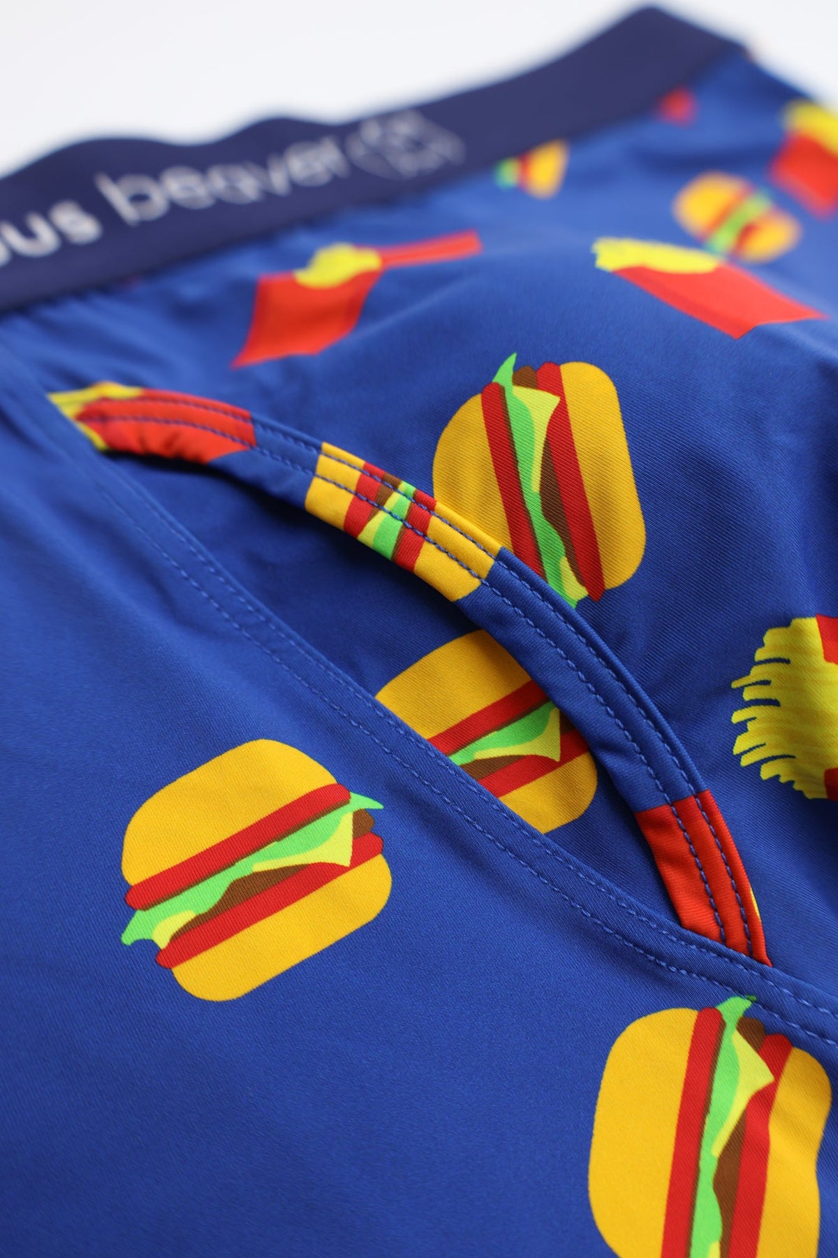 Curious Beaver Men's Boxer Briefs - Burgers