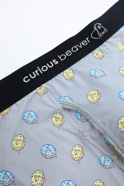 Curious Beaver Men's Boxer Briefs - Donuts