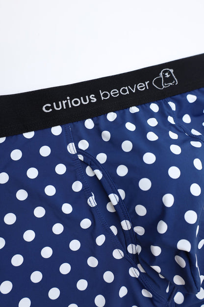 Curious Beaver Men's Boxer Briefs - Polka Dots