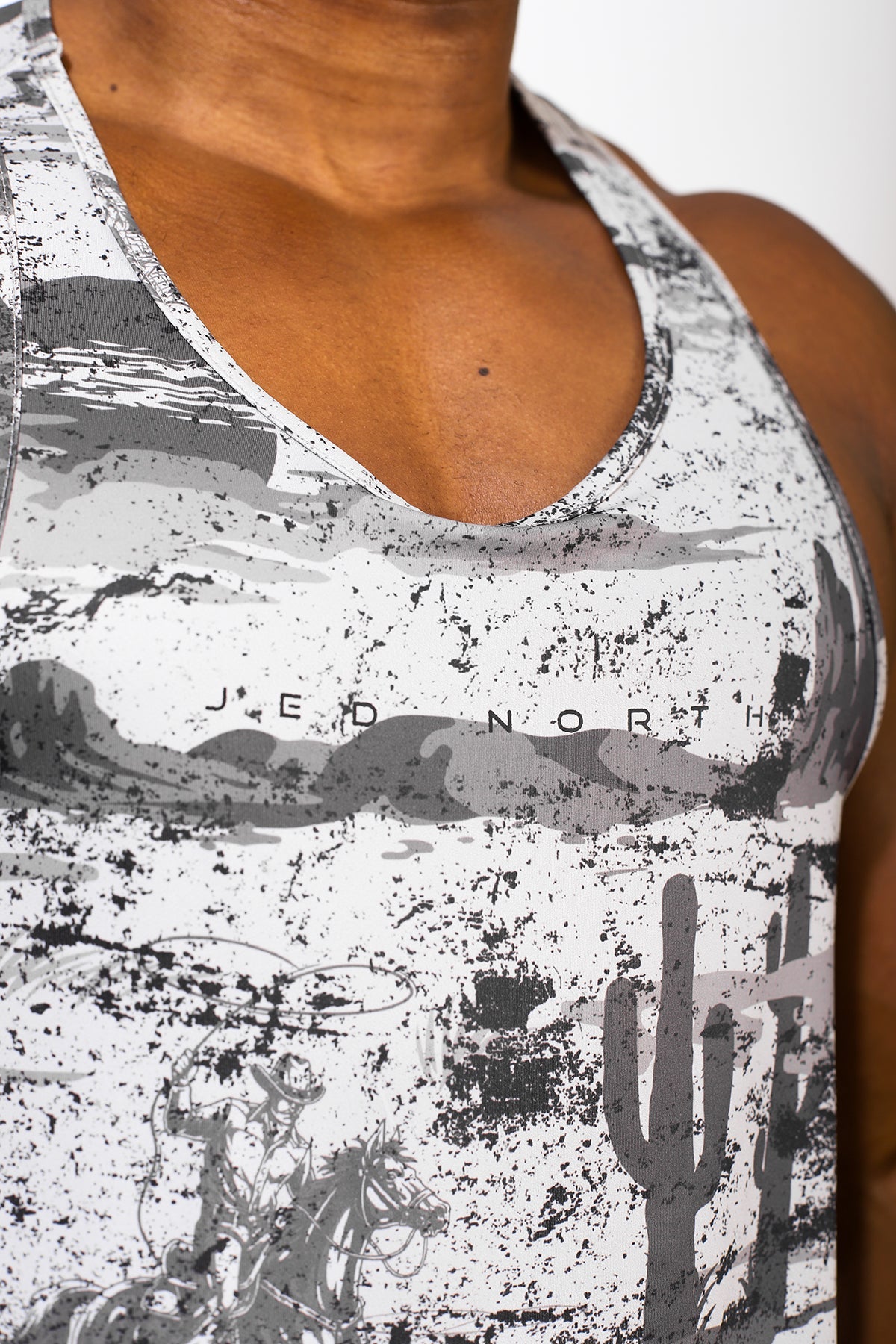 Jed North Men's Graphic Muscle Stringer - Rugged Outlaw