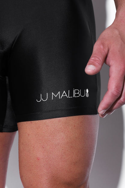 JJ Malibu Men's Men's Athletic Wrestling Singlet Bodysuit  - Obsidian