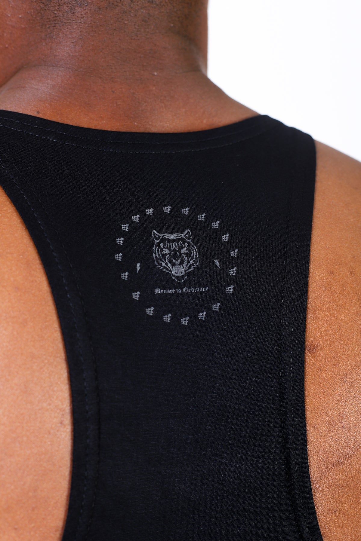 Jed North Men's Classic Bodybuilding Racerback Stringer - Quote Black