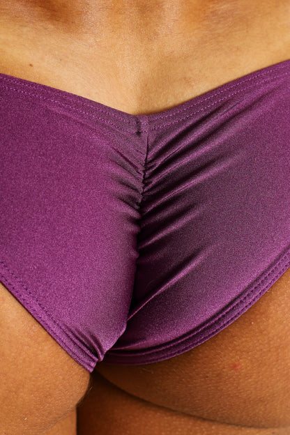 JJ Malibu Men's Dynamic Scrunch-Butt Bikini BriefsÂ - Dark Purple
