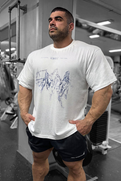 Jed North Men's Vintage Oversized T-Shirt - Electric Logo
