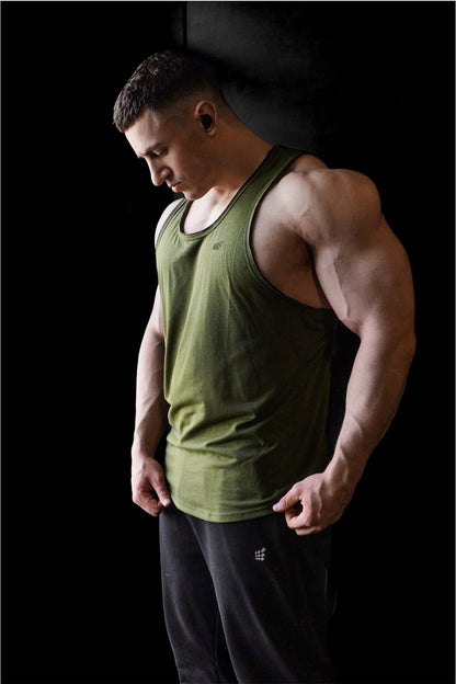 Jed North Men's Vital Raw-Hem Tank Top 2.0 - Green