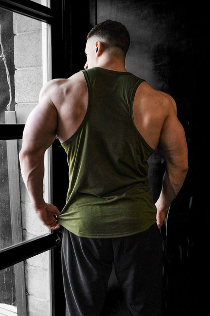 Jed North Men's Vital Raw-Hem Tank Top 2.0 - Green