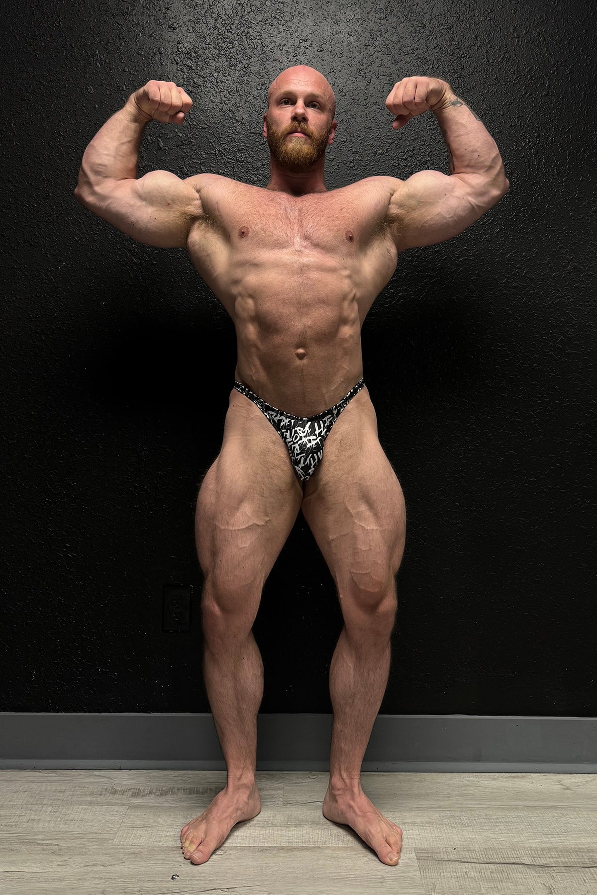 Jed North Men's Men's Bodybuilding Posing Trunks - Chaotic