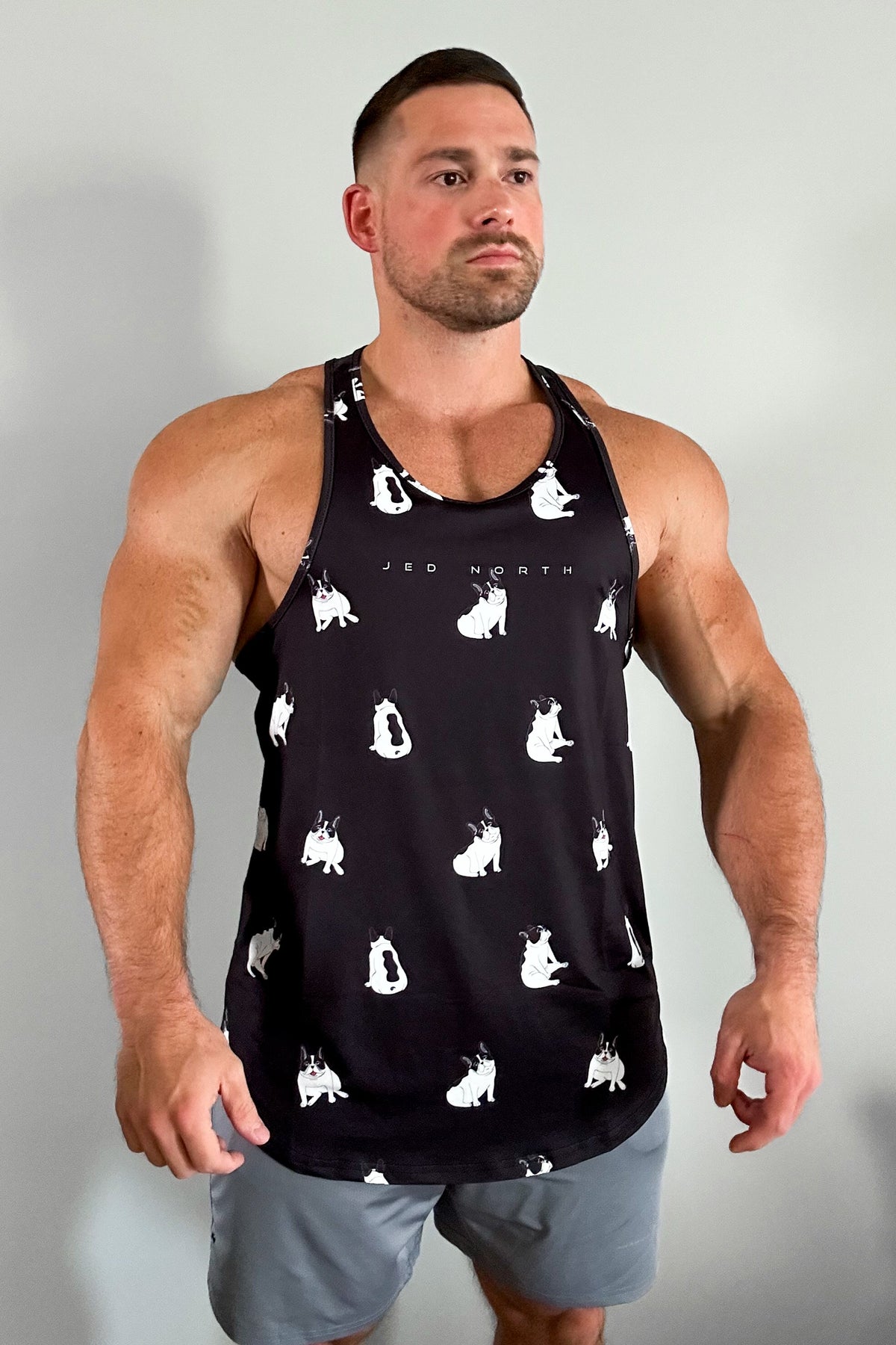 Jed North Men's Graphic Muscle Stringer - Bulldogs