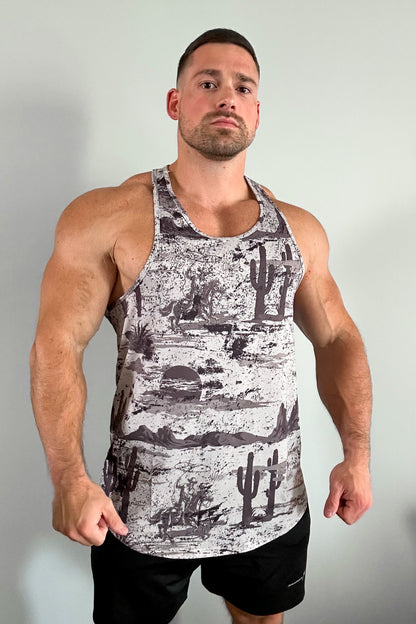 Jed North Men's Graphic Muscle Stringer - Rugged Outlaw