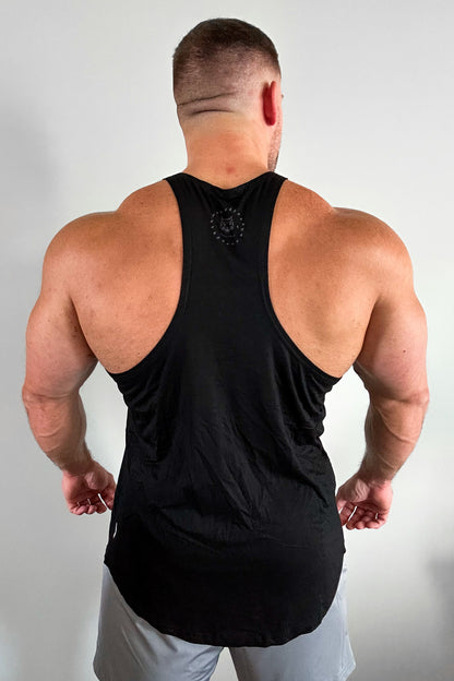 Jed North Men's Classic Bodybuilding Racerback Stringer - Quote Black