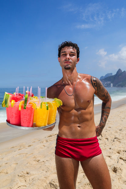 CA-RIO-CA Vermelho Sunga - Designer Swim Shorts