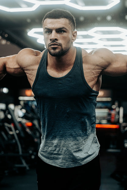 Jed North Men's Flex Training Stringer - Gray Ombre