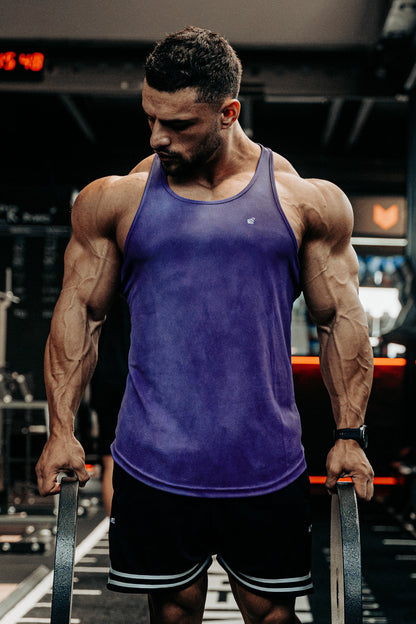 Jed North Men's Fast-Dry Bodybuilding Workout Stringer - Dusted Violet
