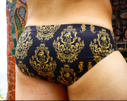 Maris Equi Gold Baroque Men's Swim Briefs