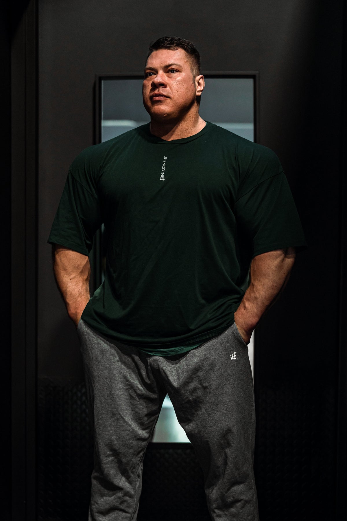 Jed North Men's Energy Oversized T-Shirt - Forest Green