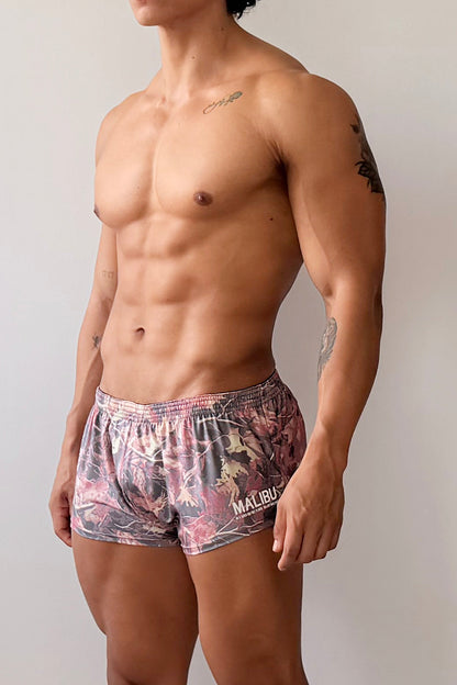 JJ Malibu Men's Stretch-It 2" Athletic Short Shorts - Autumn Camo