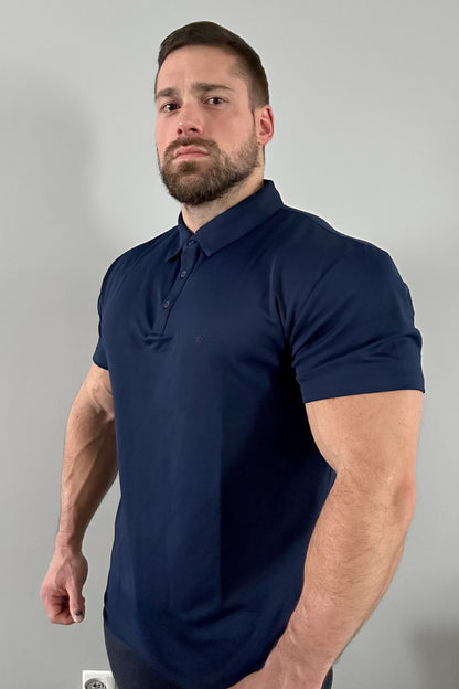 Jed North Men's Fast-Dry Polo T-Shirt - Navy