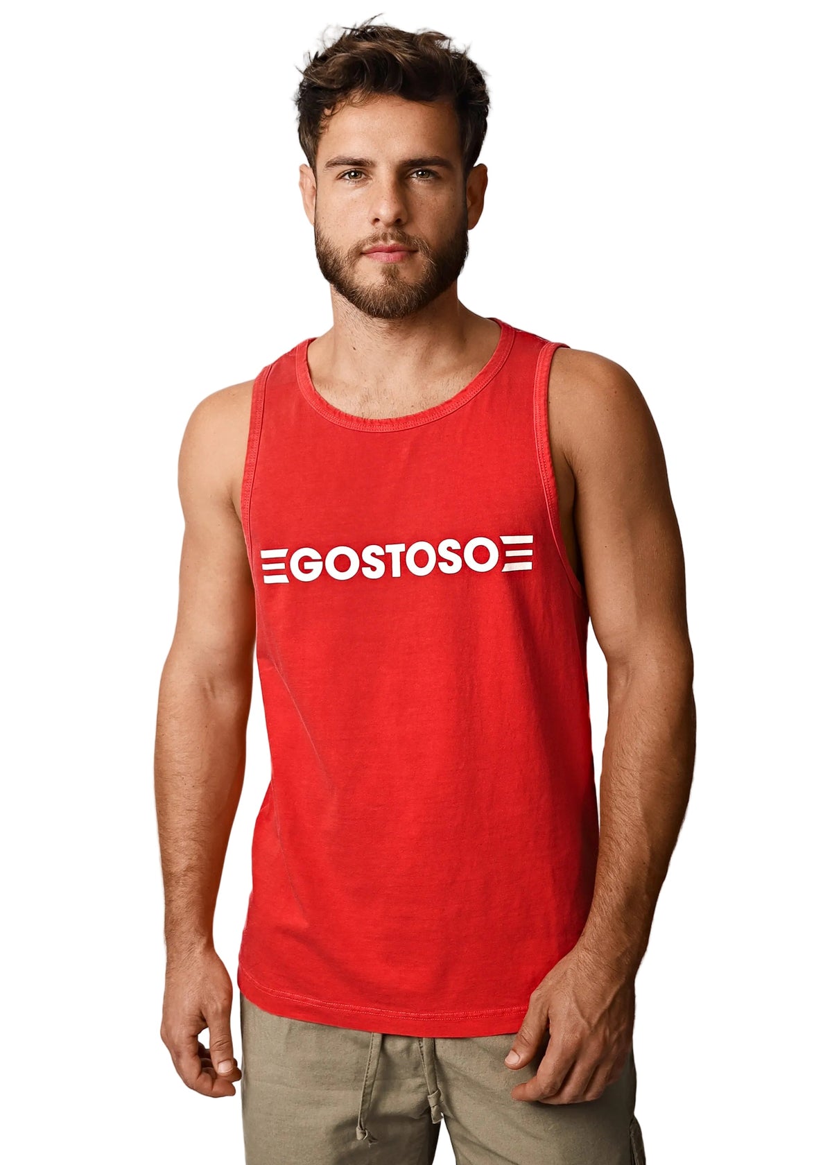 CA-RIO-CA GOSTOSO Red Tank  - Men's tank top